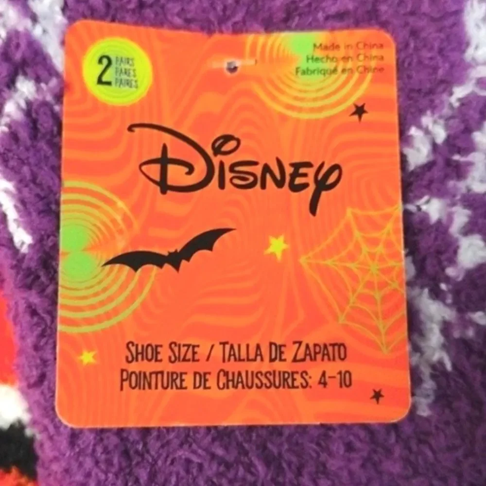 Disney 3 Pairs‎ Halloween Themed Minnie Mouse Crew Socks NWT